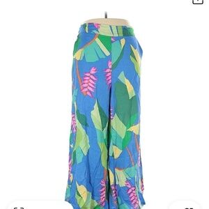 Tropical Floral Wide-Leg Pants by Christian Soriano-Size Small-NWT